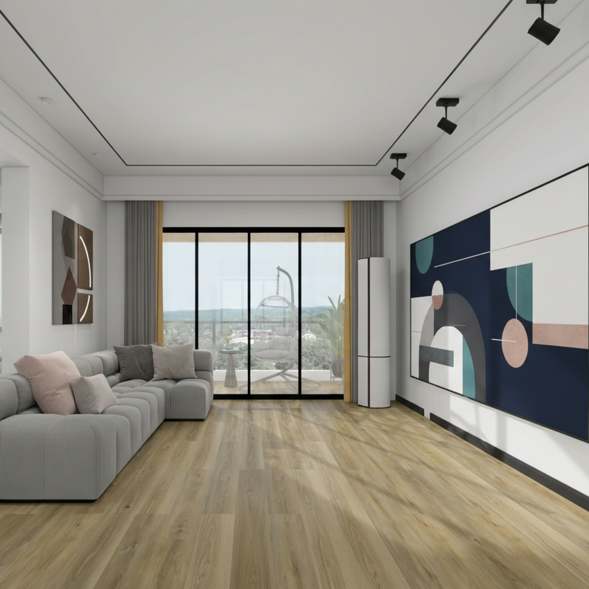 7.0 SPC luxury vinyl plank flooring installed