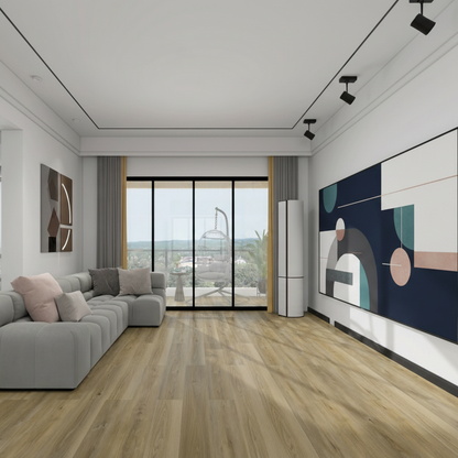 7.0 SPC luxury vinyl plank flooring installed