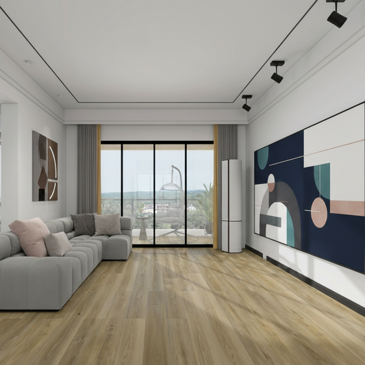 7.0 SPC luxury vinyl plank flooring installed