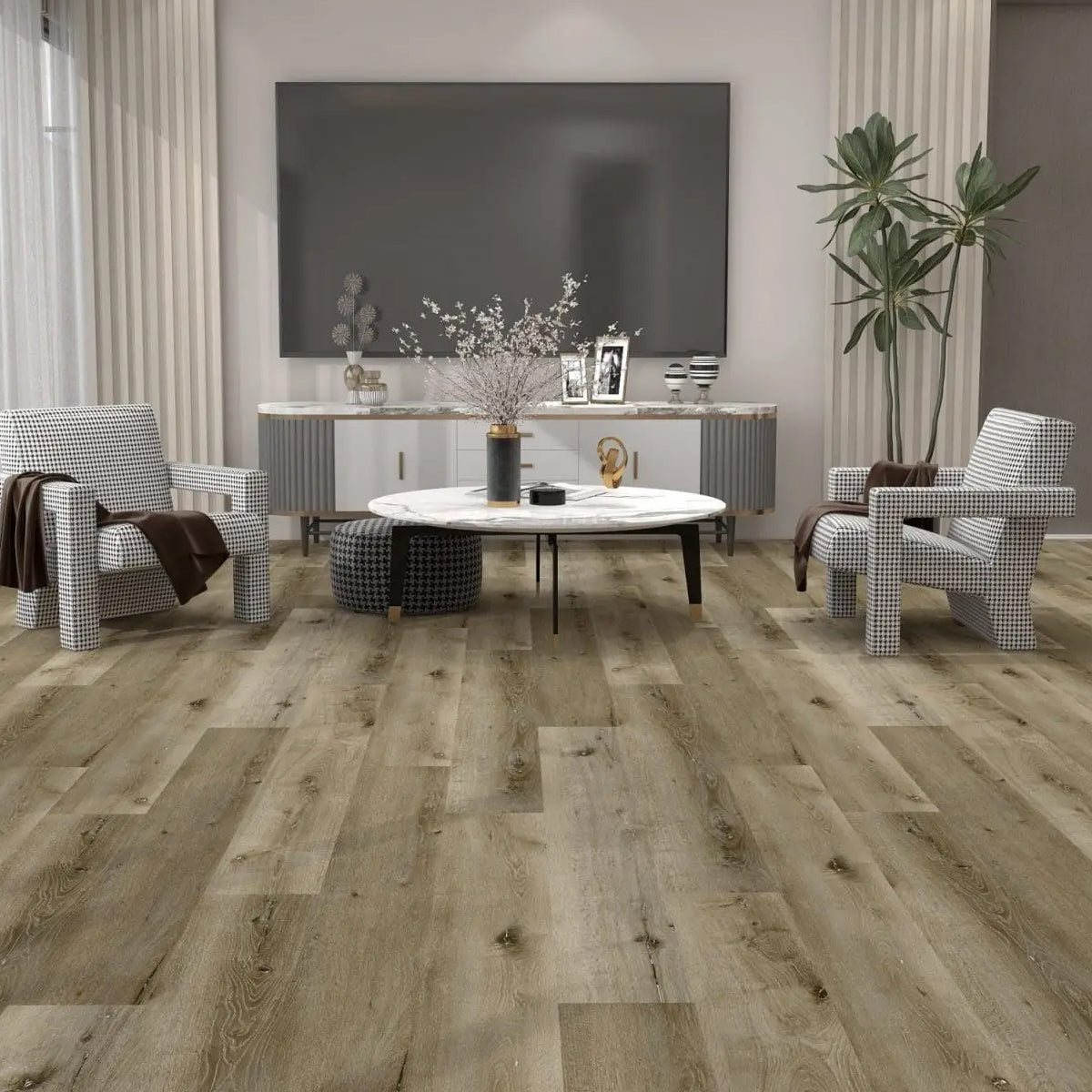 6.0 SPC luxury vinyl plank flooring installed