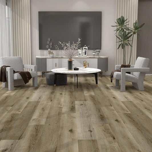 6.0 SPC luxury vinyl plank flooring installed