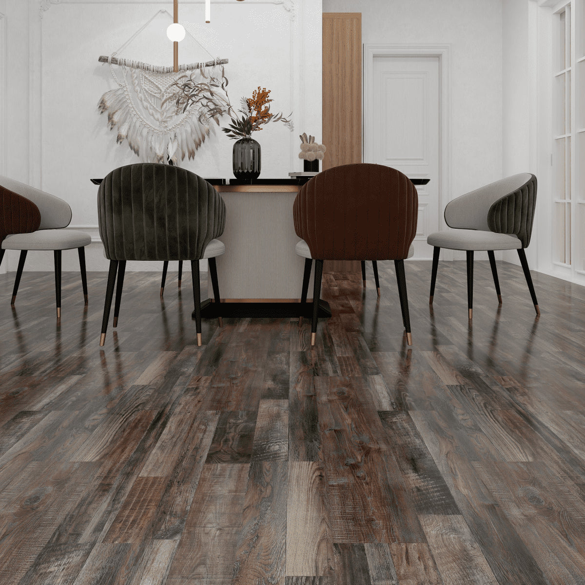 6.0 SPC luxury vinyl plank flooring installed