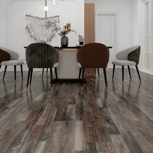 6.0 SPC luxury vinyl plank flooring installed