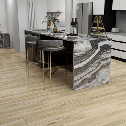 6.0 SPC luxury vinyl plank flooring installed