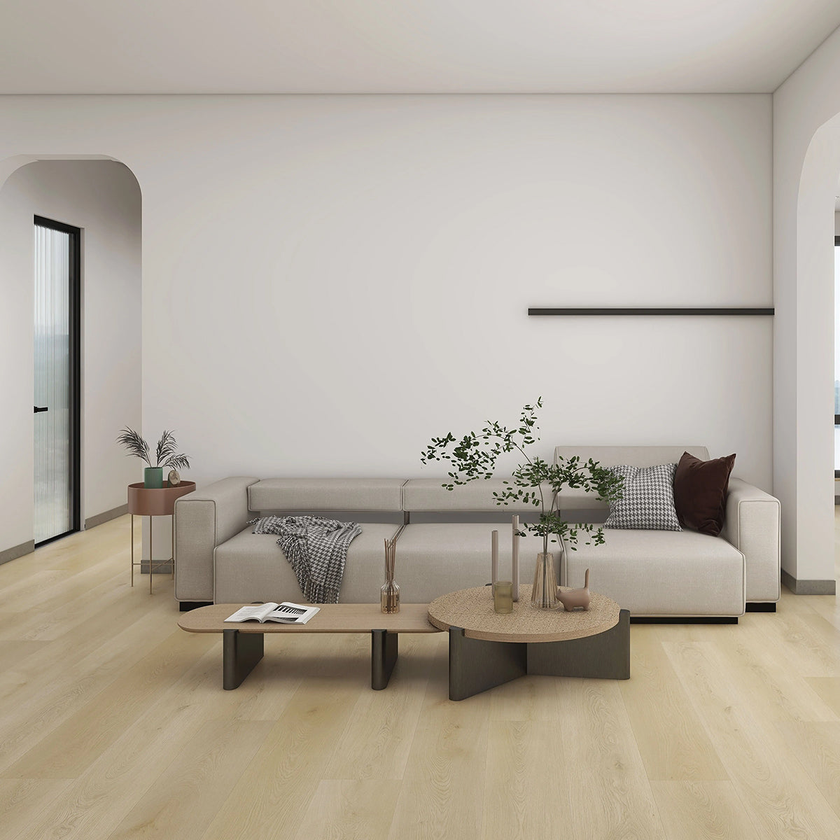 7.0 SPC luxury vinyl plank flooring installed