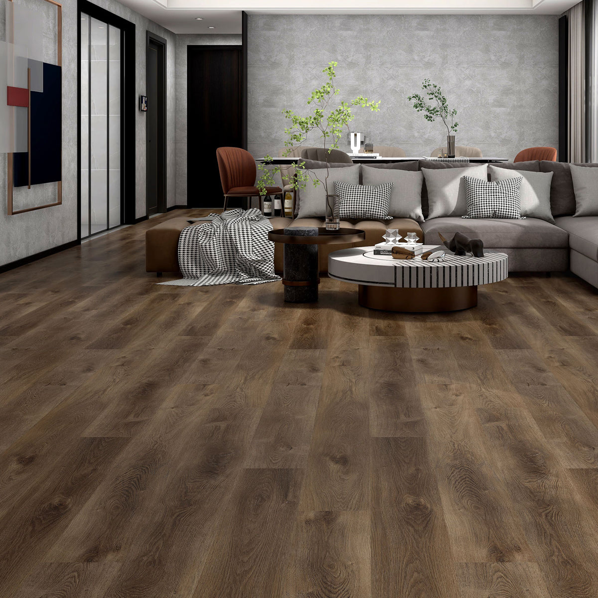 8.0 WPC luxury vinyl plank flooring installed